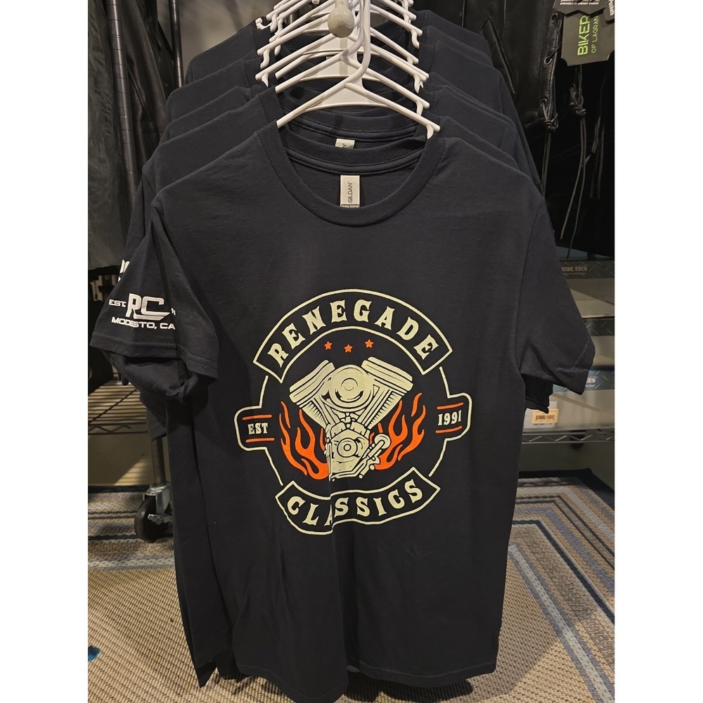 Renegade Black Tshirt Short Sleeve Cotton New S